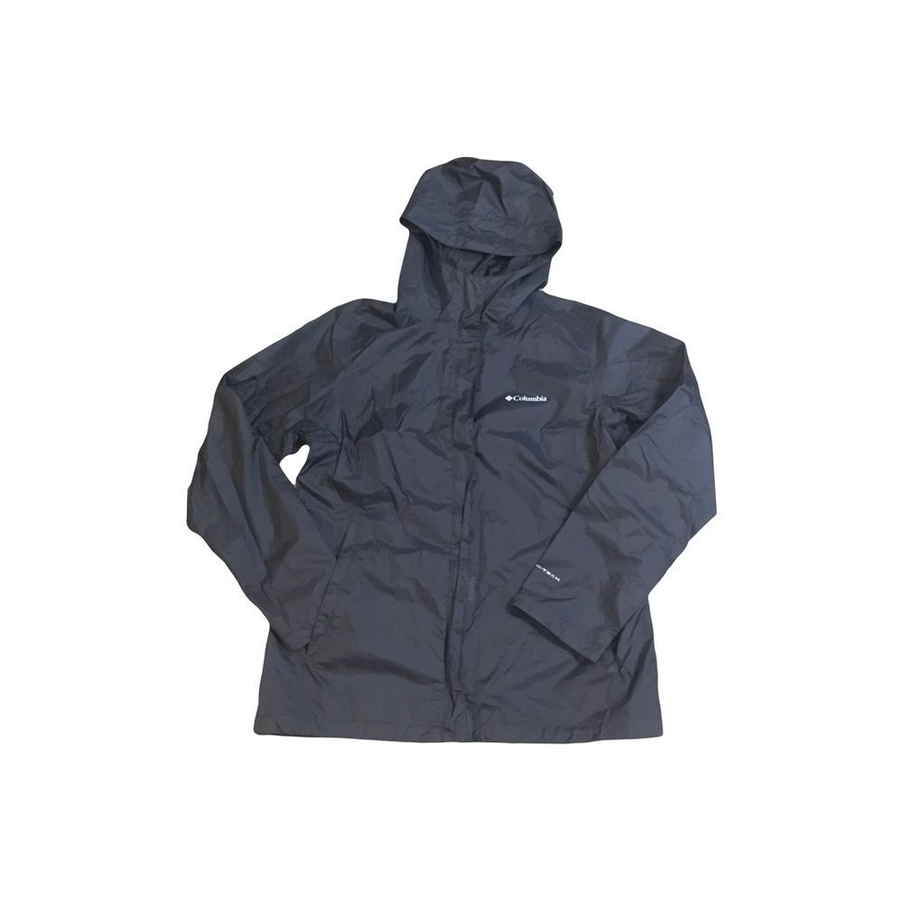 Columbia LARGE Omni-tech windbreaker Full zip & velcore closure Detachable Hood
